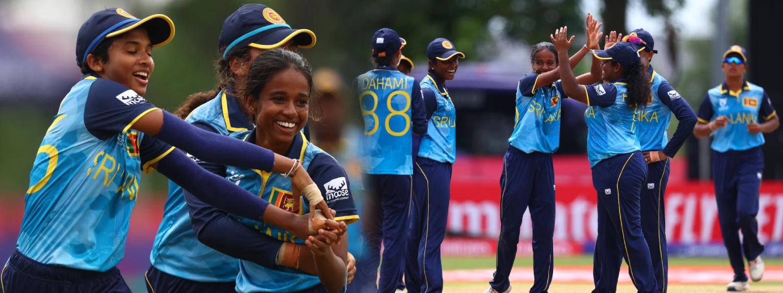 19 வயதிற்குட்பட்ட பெண்களுக்கான முக்கோண ரி20 கிரிக்கெட் தொடரில்  இலங்கை இளையோர் மகளிர் அணி திரில்  வெற்றி !