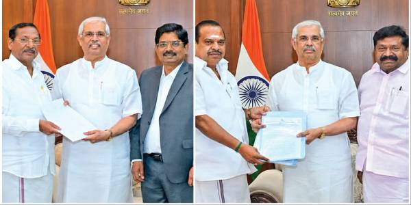 தவெக அரசு மீது குதிரை பேர புகார்: ஆளுநரிடம் திமுக, அதிமுக மனு தாக்கல்!