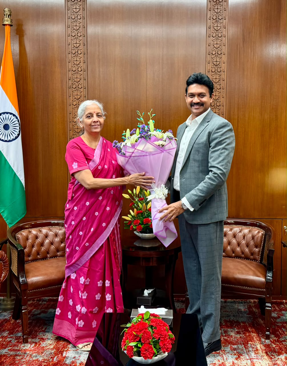 இந்திய நிதியமைச்சர் நிர்மலா சீதாராமனை சந்தித்த செந்தில் தொண்டமான்